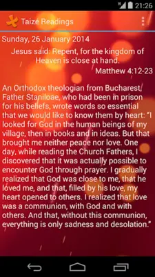 Taizé Readings android App screenshot 5